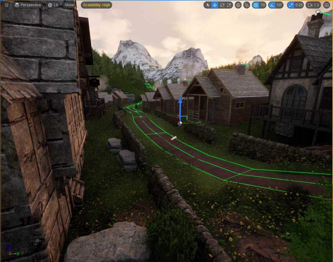 Medieval Village Scene UE5